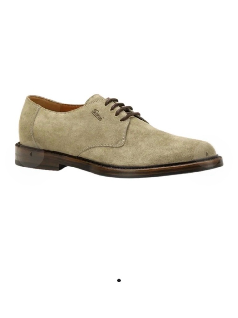 Gucci Suede Oxford Shoes Tan Size 40